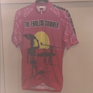 World Jersey men’s Pink Cycling Shirt size Small / preowned